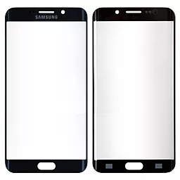 Корпусное стекло дисплея Samsung Galaxy S6 Edge Plus G928 Blue
