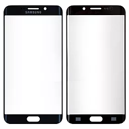 Корпусне скло дисплея Samsung Galaxy S6 Edge Plus G928 Blue