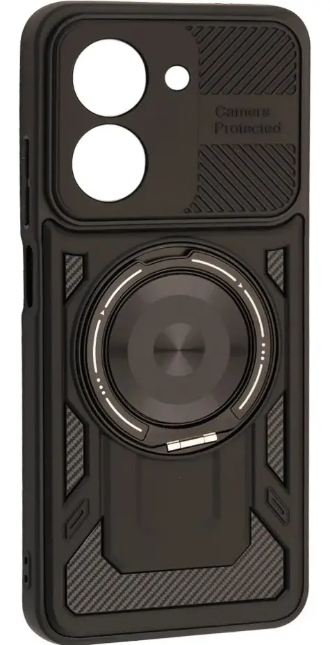 Чехол Epik Protective Ring MagSafe для Xiaomi Redmi A5 4G Global Version Black - фото 1