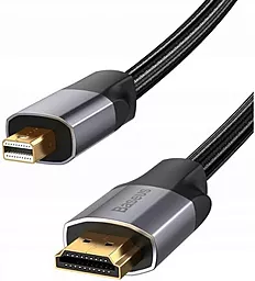 Видеокабель Baseus Enjoyment Series MiniDP-HDMI 4KHD М-М Adapter Cable Gray (CAKSX-L0G) - миниатюра 2