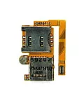 Шлейф Sony Ericsson W890i з роз'ємом SIM-карти і карти пам'яті