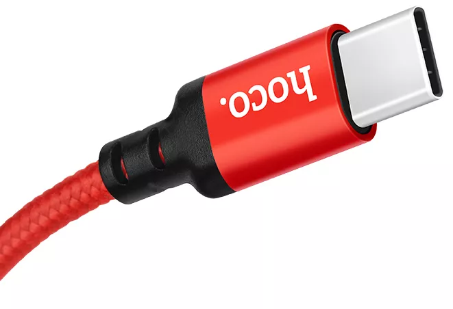 Кабель Hoco X14 Times Speed USB-A - Type-C 12w 2.4a 2м cable Red - фото 5
