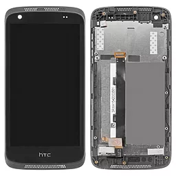 Дисплей HTC Desire 526G (D526h) с тачскрином и рамкой, Black