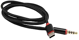 Аудио кабель Siyoteam Aux mini Jack 3.5 mm - USB Type-C M/M Cable 1 м black - миниатюра 2