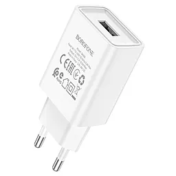 Сетевое зарядное устройство Borofone BA68A Glacier USB Port White