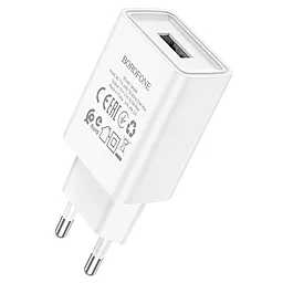 Сетевое зарядное устройство Borofone BA68A Glacier 2.1a home charger white