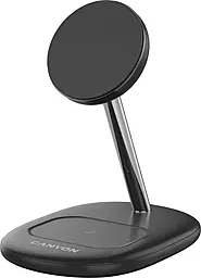 Бездротова док-станція Canyon WCS-205 2-in-1 15w wireless charger black (CNS-WCS205B) - фото Бездротова док-станція Canyon WCS-205 2-in-1 15w wireless charger black (CNS-WCS205B)