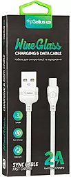 Кабель Gelius Pro WineGlass USB-A - Type-C 10w 1м cable White - миниатюра 3 Кабель Gelius Pro WineGlass USB-A - Type-C 10w 1м cable White - миниатюра 3