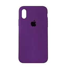 Чехол Silicone Case Full для Apple iPhone XR Grape