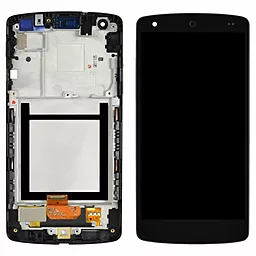 Дисплей LG Google Nexus 5 (D820, D821, D822) з тачскріном і рамкою, Black