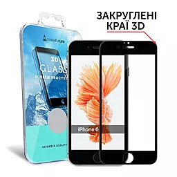 Защитное стекло MAKE 3D Full Cover Apple iPhone 6, iPhone 6S Black (MG3DAI6B)