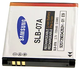 Акумулятор для фотоапарата Samsung SLB-07A (720 mAh) - мініатюра 2