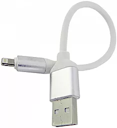 Кабель EasyLife USB-A - Lightning 12w 2.4a 0.2м cable White - фото Кабель EasyLife USB-A - Lightning 12w 2.4a 0.2м cable White