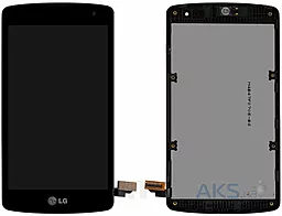 Дисплей LG L Fino (D290, D295) с тачскрином и рамкой, Black