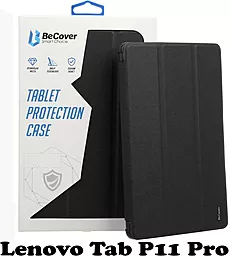Чехол для планшета BeCover Smart Case для Lenovo Tab P11 Pro Black (707592) - фото Чехол для планшета BeCover Smart Case для Lenovo Tab P11 Pro Black (707592)