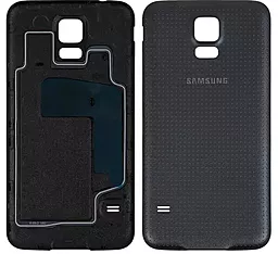Задняя крышка корпуса Samsung Galaxy S5 G900F / G900H Original Charcoal Black - фото Задняя крышка корпуса Samsung Galaxy S5 G900F / G900H Original Charcoal Black