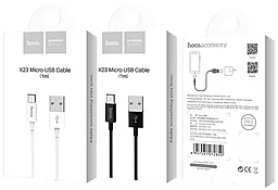 Кабель Hoco X23 Skilled USB-A - micro USB 12w 2.4a 1м cable White - миниатюра 5 Кабель Hoco X23 Skilled USB-A - micro USB 12w 2.4a 1м cable White - миниатюра 5