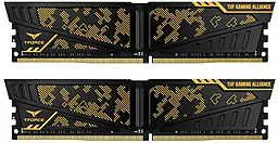 Оперативна пам'ять Team 16 GB (2x8GB) DDR4 3600 MHz Vulcan TUF Gaming Alliance Black/Yellow (TLTYD416G3600HC19ADC01)