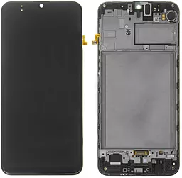 Дисплей Samsung Galaxy M30s M307 з тачскріном і рамкою, (OLED), Black