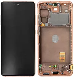 Дисплей Samsung Galaxy S20 FE G780, S20 FE G781 5G с тачскрином и рамкой, сервисный оригинал, Orange