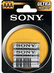 Батарейки Sony AAA / R03 Ultra 4шт - фото Батарейки Sony AAA / R03 Ultra 4шт