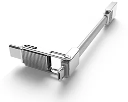 Универсальный кабель Remax RC-070th Gplex 3-in-1 USB-A to Type-C/Lightning/micro USB 12w 2.4a 1м cable Silver - миниатюра 3 Универсальный кабель Remax RC-070th Gplex 3-in-1 USB-A to Type-C/Lightning/micro USB 12w 2.4a 1м cable Silver - миниатюра 3