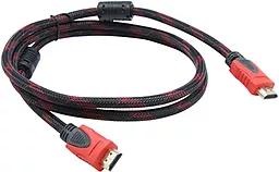 Видеокабель Merlion HDMI М-М 1.5м OD-7.4mm Black/Red (YT-HDMI(M)/(M)NY/RD-1.5m) - миниатюра 3