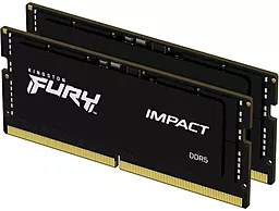 Оперативная память для ноутбука Kingston Fury 64 GB (2x32GB) SO-DIMM DDR5 4800 MHz FURY Impact (KF548S38IBK2-64)
