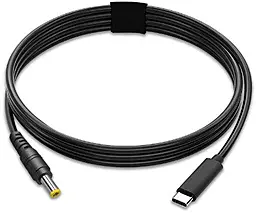 Кабель для зарядки EasyLife USB Type-C - DC 5.5x2.5mm 65w 1.5м cable Black