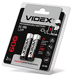 Аккумулятор Videx AA (R6) 600mAh 2шт