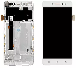 Дисплей Lenovo S90 с тачскрином и рамкой, White