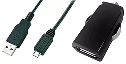 Автомобильное зарядное устройство Global MSH-SC-031 2.1a charger + micro USB cable black