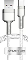 Кабель USB Baseus Cafule Series Metal 66Ww 6a USB Type-C cable white (CAKF000102)