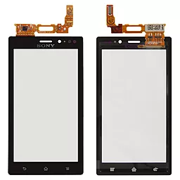 Сенсор (тачскрин) Sony Xperia Sola MT27i Black - фото Сенсор (тачскрин) Sony Xperia Sola MT27i Black