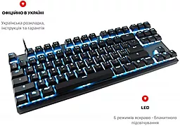 Клавиатура Motospeed GK82 Outemu Red USB/Wireless Black (mtgk82bmr) - миниатюра 4