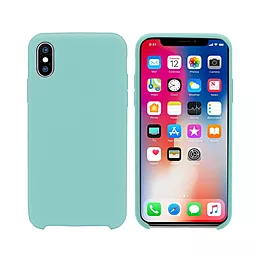 Чехол Intaleo Velvet Apple iPhone X Turquoise (1283126486975)
