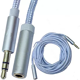 Аудио удлинитель TCOM mini Jack 3.5mm M/F 3 м gray