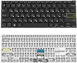 Клавіатура для ноутбуку Asus X321 series без рамки Black