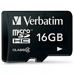 Карта памяти Verbatim microSDHC 16GB Class 4 (44007)