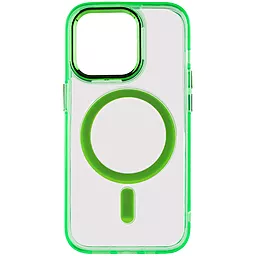 {"ru": "Чехол", "uk": "Чохол"} Epik Iris with MagSafe для Apple iPhone 14 Pro Light Green