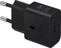 Мережевий зарядний пристрій Samsung 25w PD USB-C home charger black (EP-T2510NBEGEU) - фото Мережевий зарядний пристрій Samsung 25w PD USB-C home charger black (EP-T2510NBEGEU)