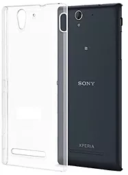 Чехол 1TOUCH Slim для Sony Xperia C3/D2533 Transparent