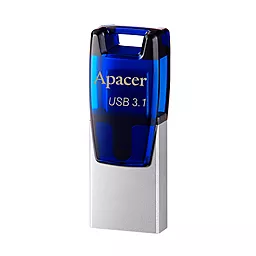 Флешка Apacer 64 GB AH179 OTG Mobile (AP64GAH179U-1) Blue - миниатюра 5