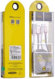 Кабель USB Hoco U5 Full-Metal Lightning Cable 1.2M 2.4A Tarnish - миниатюра 4