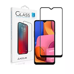 Защитное стекло ACCLAB Full Glue Samsung A207 Galaxy A20s  Black (1283126508530)