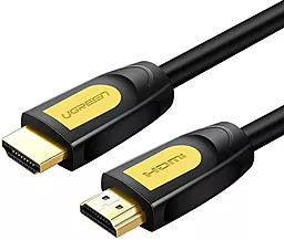 Видеокабель HD101 HDMI v2.0 4k 60hz 1m yellow/black (10115) Ugreen - фото Видеокабель HD101 HDMI v2.0 4k 60hz 1m yellow/black (10115) Ugreen