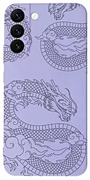 Чохол Glorious Full Silicone (N) для Xiaomi Redmi 12 4G Dragon (light purple)