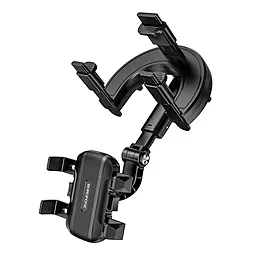 Держатель телефона на зеркало заднего вида в авто Borofone BH87 Windriver / Black - фото Держатель телефона на зеркало заднего вида в авто Borofone BH87 Windriver / Black
