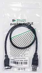 Кабель (шлейф) PowerPlant USB 2.0 AF – AM, 0.5м - миниатюра 4 Кабель (шлейф) PowerPlant USB 2.0 AF – AM, 0.5м - миниатюра 4