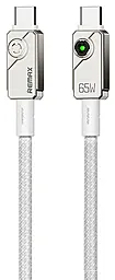 Кабель Remax C36 Swift USB Type-C - Type-C 65w 3.25a 1.2м PD cable White - фото Кабель Remax C36 Swift USB Type-C - Type-C 65w 3.25a 1.2м PD cable White